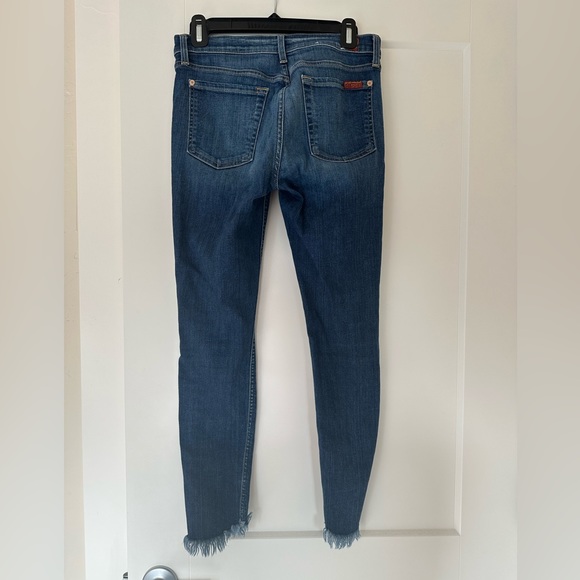 7 For All Mankind Womens Skinny Ankle Jeans with Frayed Hem - Picture 2 of 5